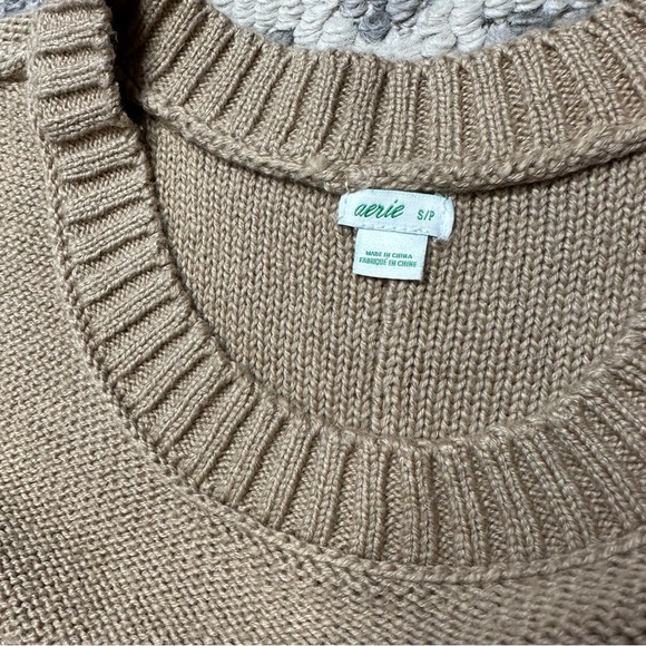 Aerie Mocha Brown Tunic Sweater - Picture 3 of 3